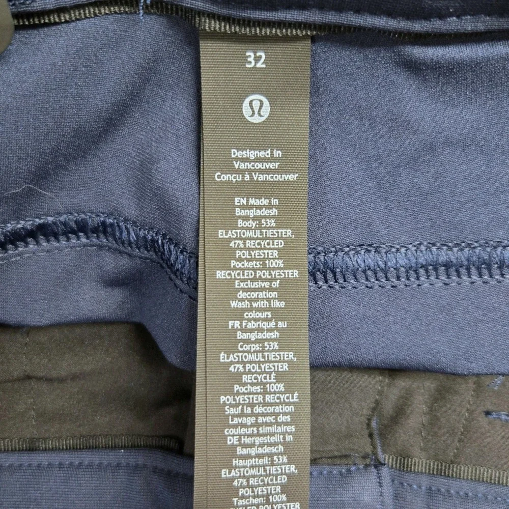 Lululemon ABC Slim Pants Men 32x28 True Navy Warpstreme 5 Pocket NWT Stretch
